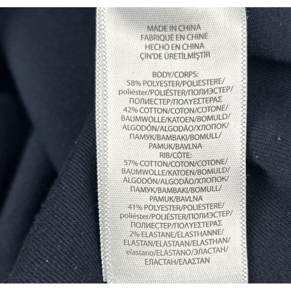 Polo Ralph Lauren Men's M Jacket Sweatshirt Blue Full Zip Pony Pockets Preppy - Picture 7 of 8